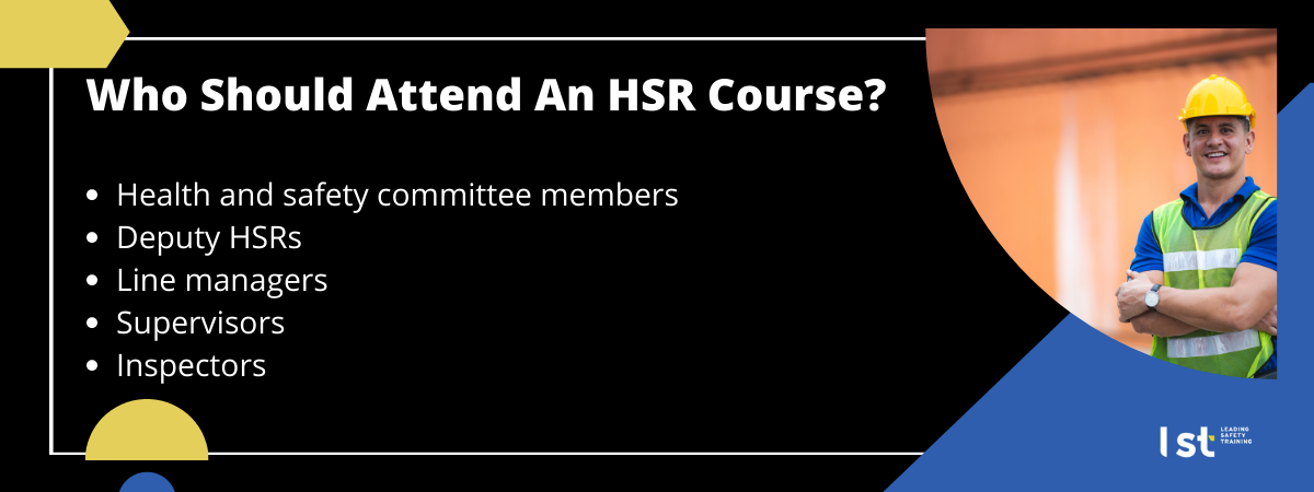 Who should attend hsr training