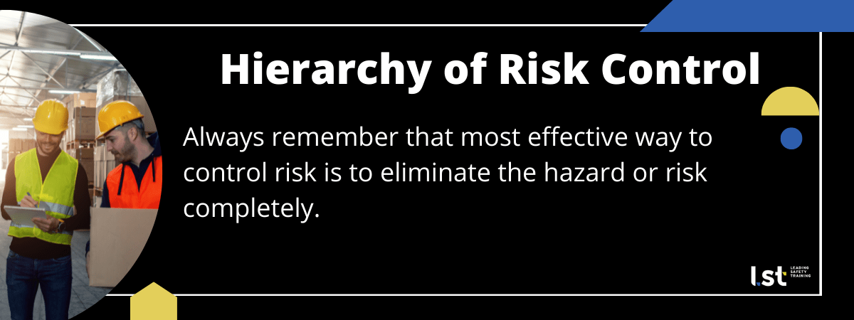 hierarchy of risk control in health and safety risk management